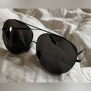Retrosuperfuture black aviator sunglasses handmade in Italy